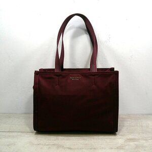 kate spade Iconic Sam Burgandy Wine Minimalist Tote Bag | Purse | Pocket Book